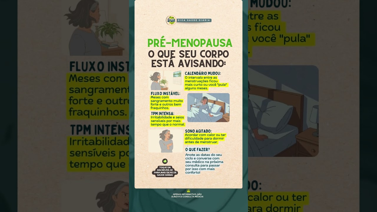 🚨 Ciclo Irregular e a Pré-Menopausa! SEU CORPO ESTÁ AVISANDO! 