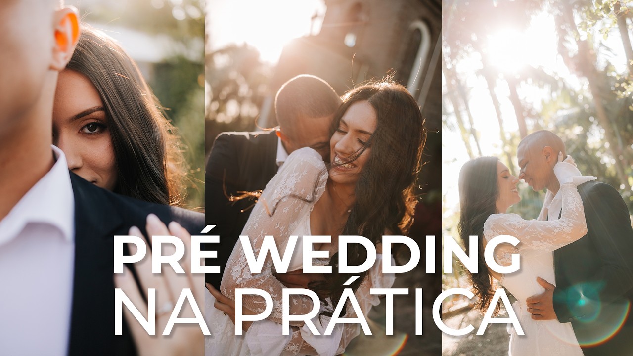 UM ENSAIO PRÉ WEDDING NA PRÁTICA - VLOG