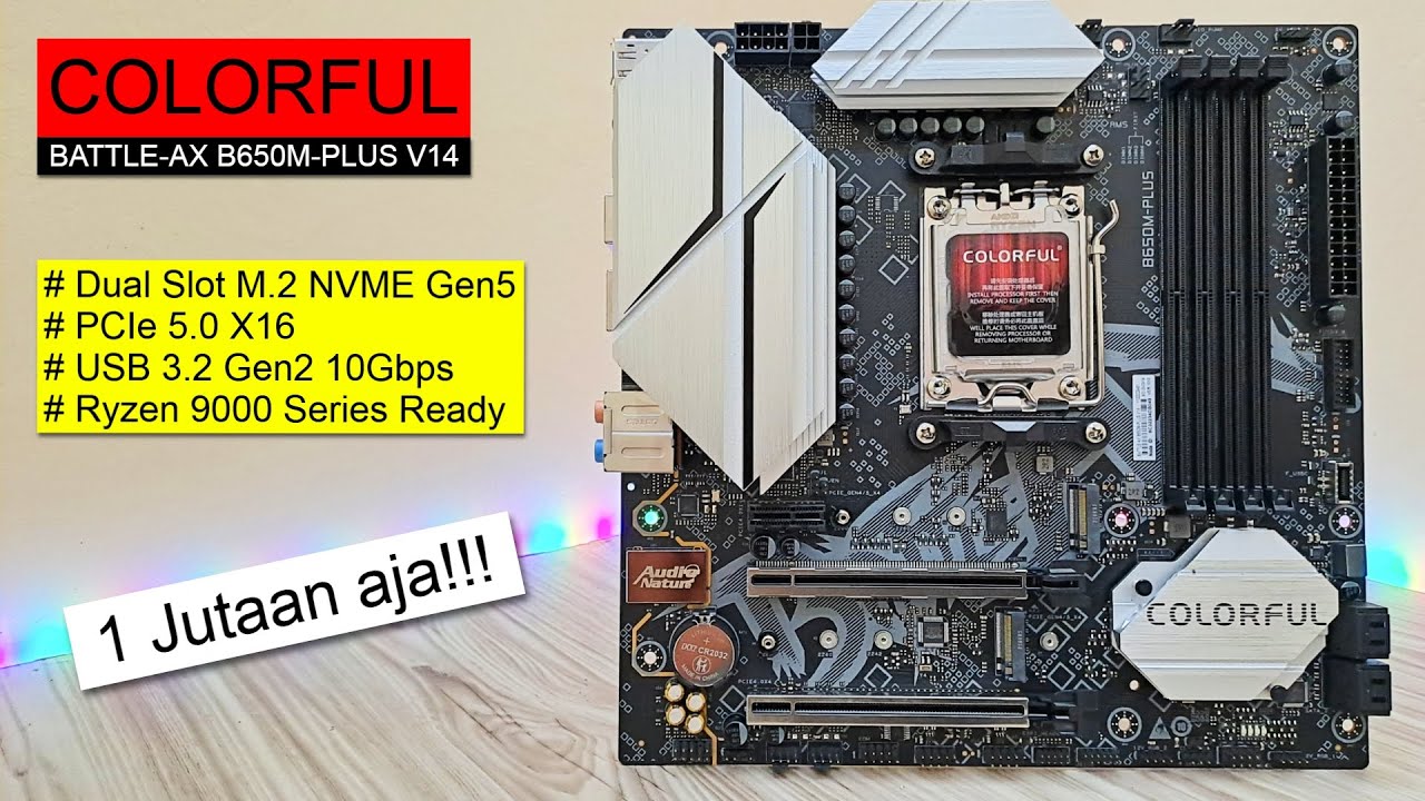Mobo AM5 Komplit Di bawah 2 Juta!!! | Colorful BATTLE-AX B650M-PLUS V14