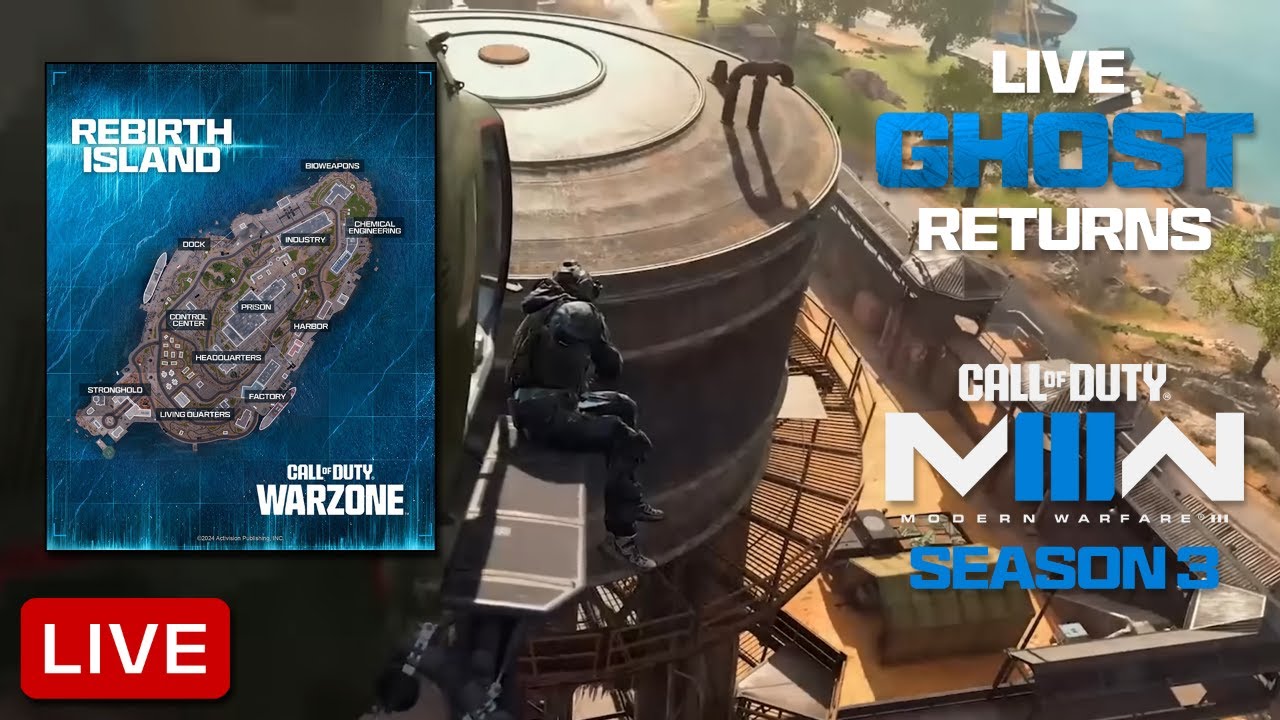 REBIRTH ISLAND with GHOST! Call of Duty: Warzone Season 3! Cosplay/Vtuber Stream with Ghost!