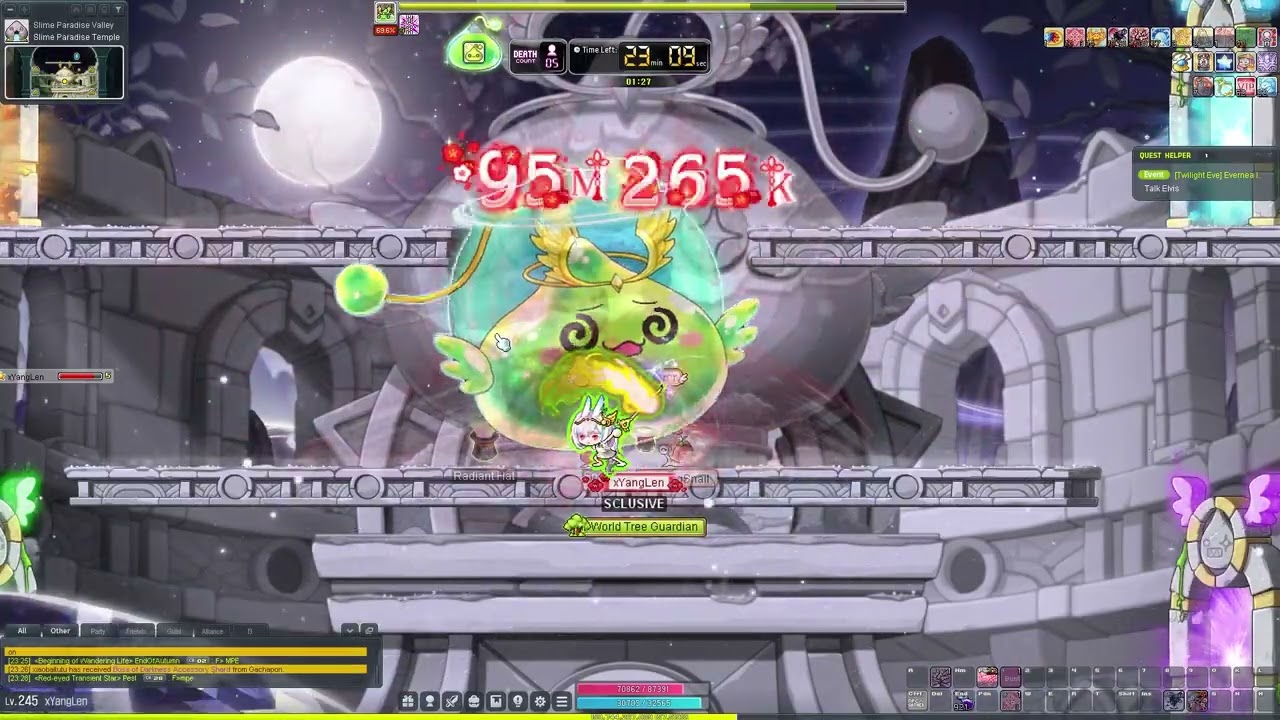 Maplesea(Challengers World S2) - Ren/Len - (Normal) Divine King Slime Solo - No Origin(YET)