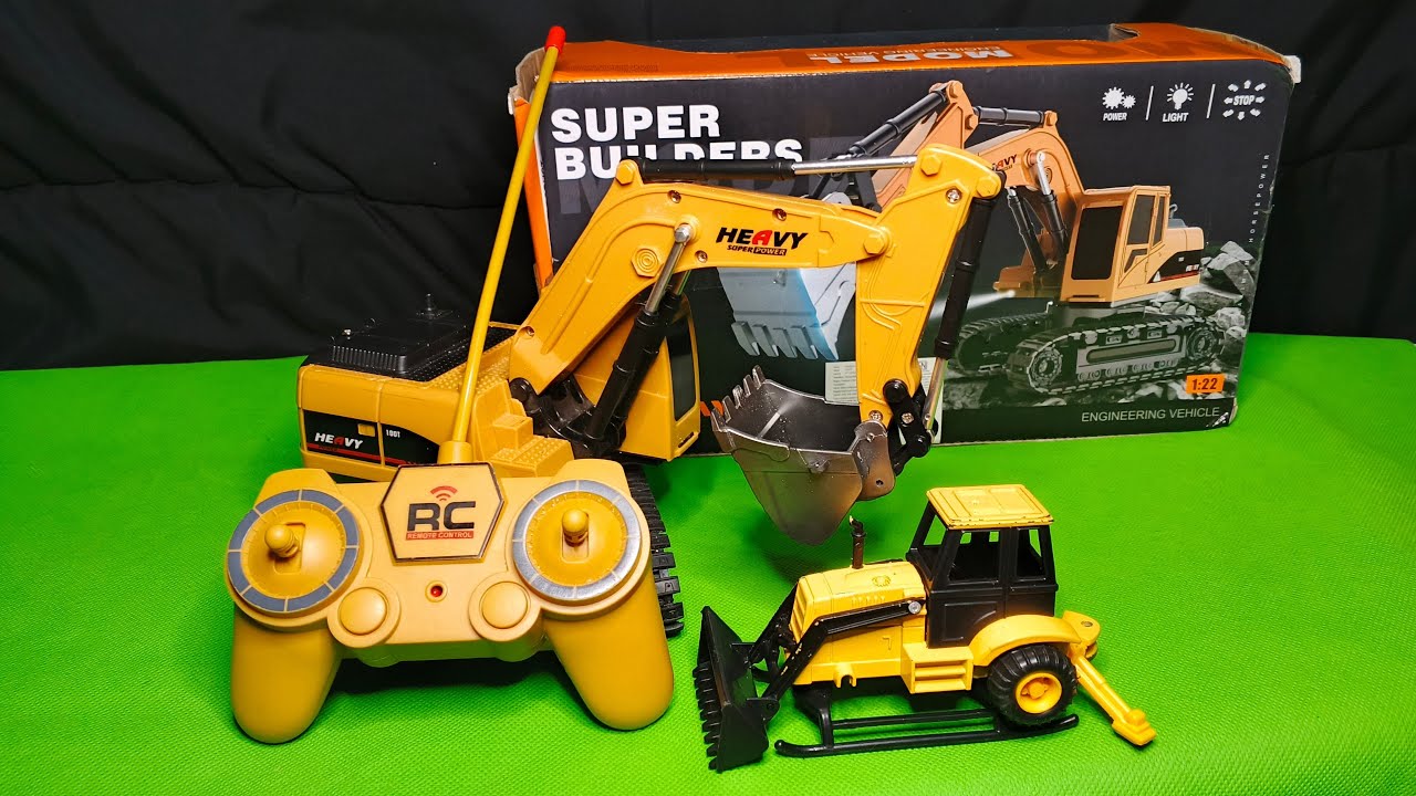 ‎Unboxing an Old RC Excavator 4CH  Still Fun to Play!