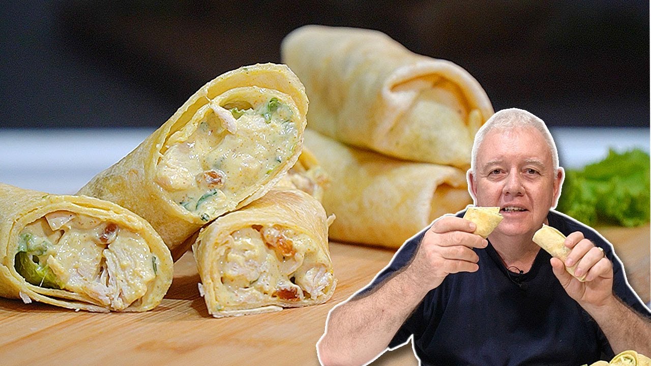 The ROYAL Lunch Makeover  - Coronation CHICKEN WRAPS Modern British CLASSIC