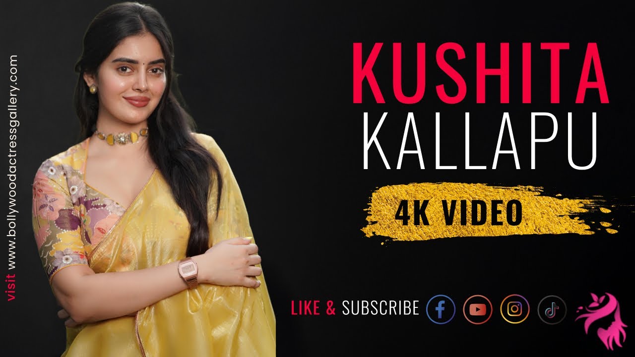 Kushita Kallapu Stunning Photoshoot Video | Telugu Actress Glamour Shots
