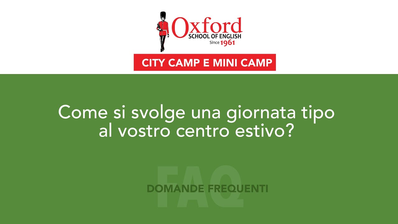 Come si svolge una giornata tipo al vostro centro estivo?