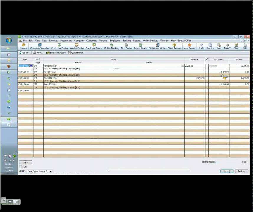Payroll- How to book it correctly in QuickBooks