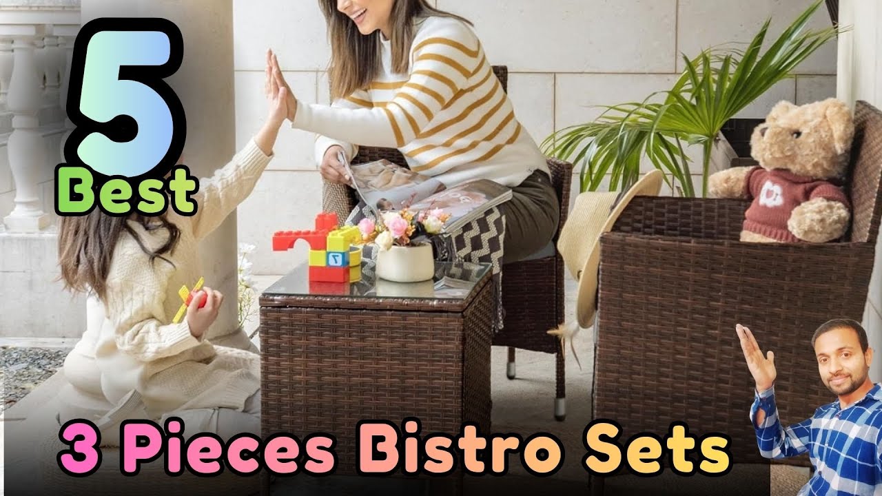 Top 5 Best 3 Pieces Bistro Sets in 2026 with Prices List  | Budget Bistro Set for Outdoors List