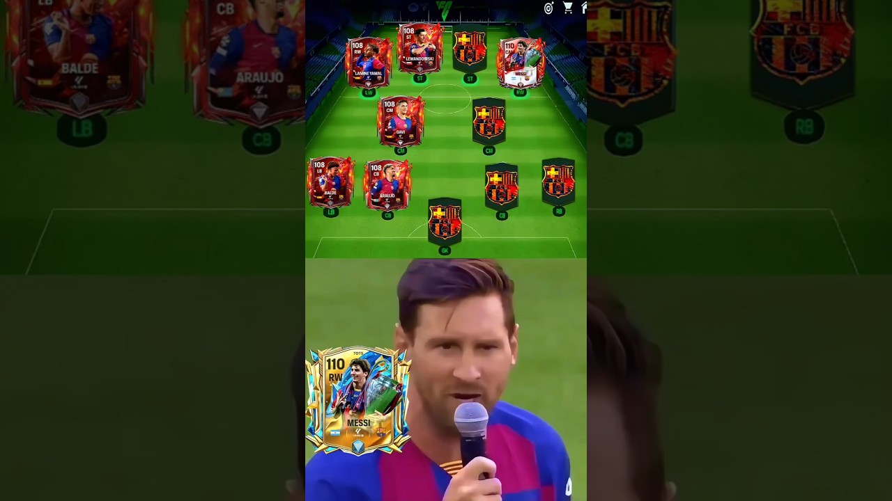 Prime Barcelona Vs Current Barcelona ❤️💙 #eafc24 #fcmobile24 #fifamobile #eafifa #shorts #eafc25
