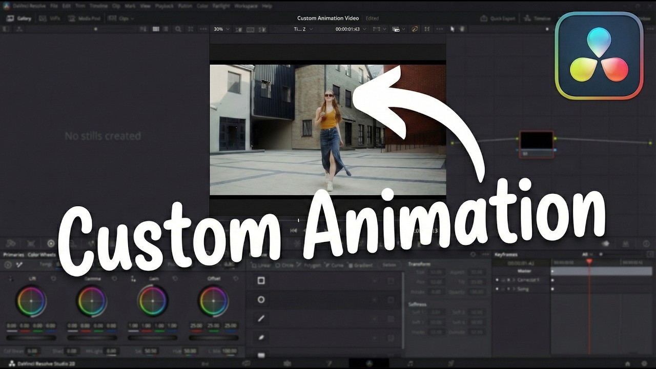 You can Create Custom Animations In Davinci | Create Circle Animation in Davinci