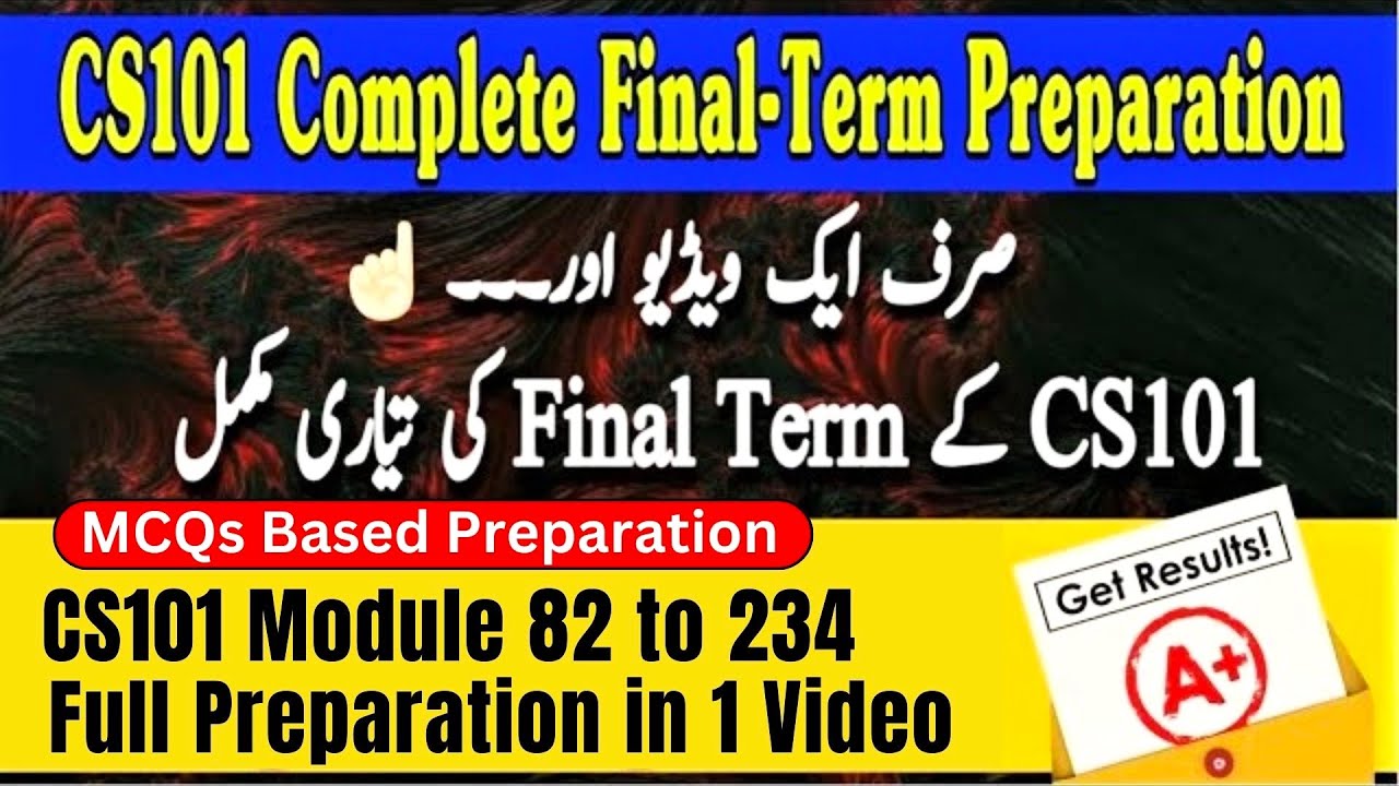 CS101 Final Term Preparation 2026 | Complete CS101 Final Term Exam Preparation in Just 2 Hours! 🚀