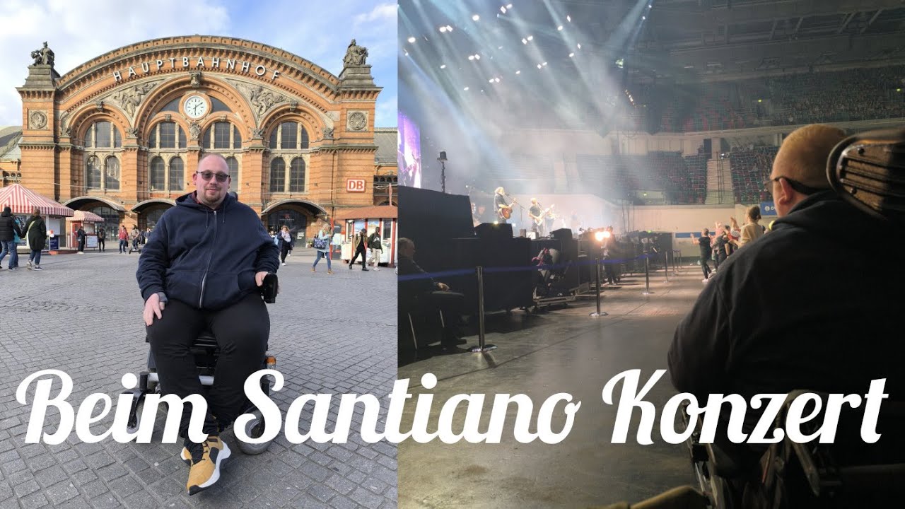 Mit Marcel in der &Ouml;VB Arena in Bremen bei Santiano ♿ #rollstuhlerlebnisreisen