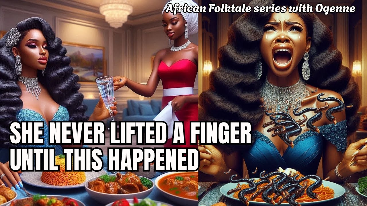 Lazy Wife Fires Every MAID Until She Met Her Match.....#africantales #tales #folklore