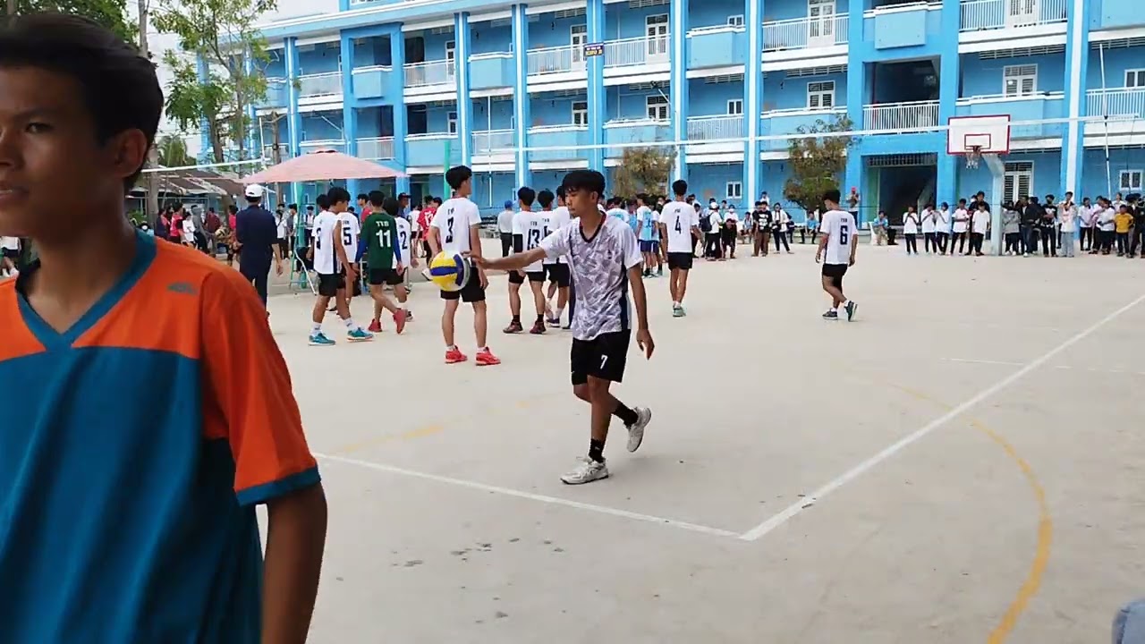 Bóng chuyền hs HKPD tỉnh sóc Trăng giữa trường THPT TVB.với THPT mỹ xuyên hiệp 1