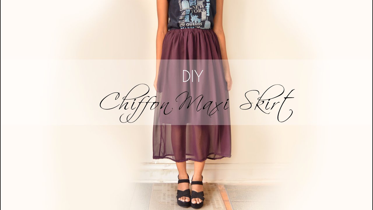 🌺 DIY Chiffon Maxi Skirt 🌺