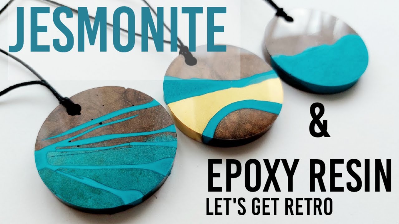 Jesmonite and Epoxy Resin *RETRO* Pendants