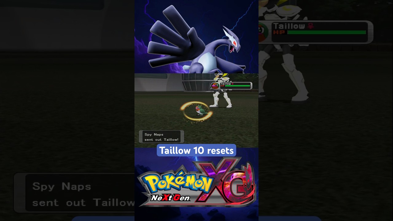 Pokémon XD Gale of Darkness Rom hack Shiny Hunt  Taillow #pokemon #shinyhunting #romhack #pokemonxd