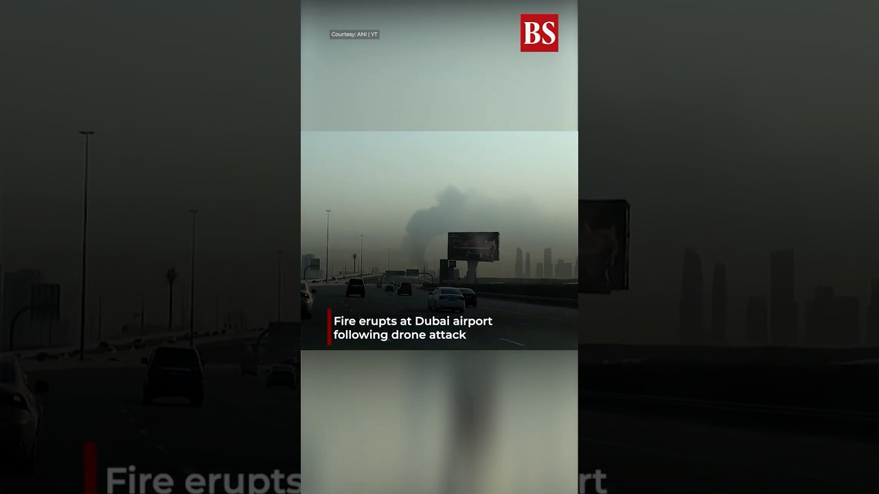 Video: Fire erupts at Dubai airport following drone attack | US-Iran war | Strait of Hormuz