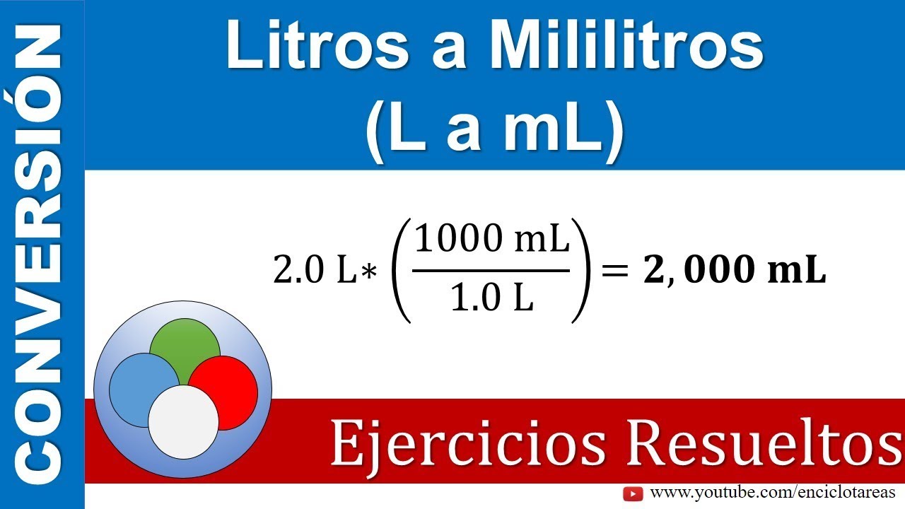 Litros a Mililitros (L a mL) - Parte 1