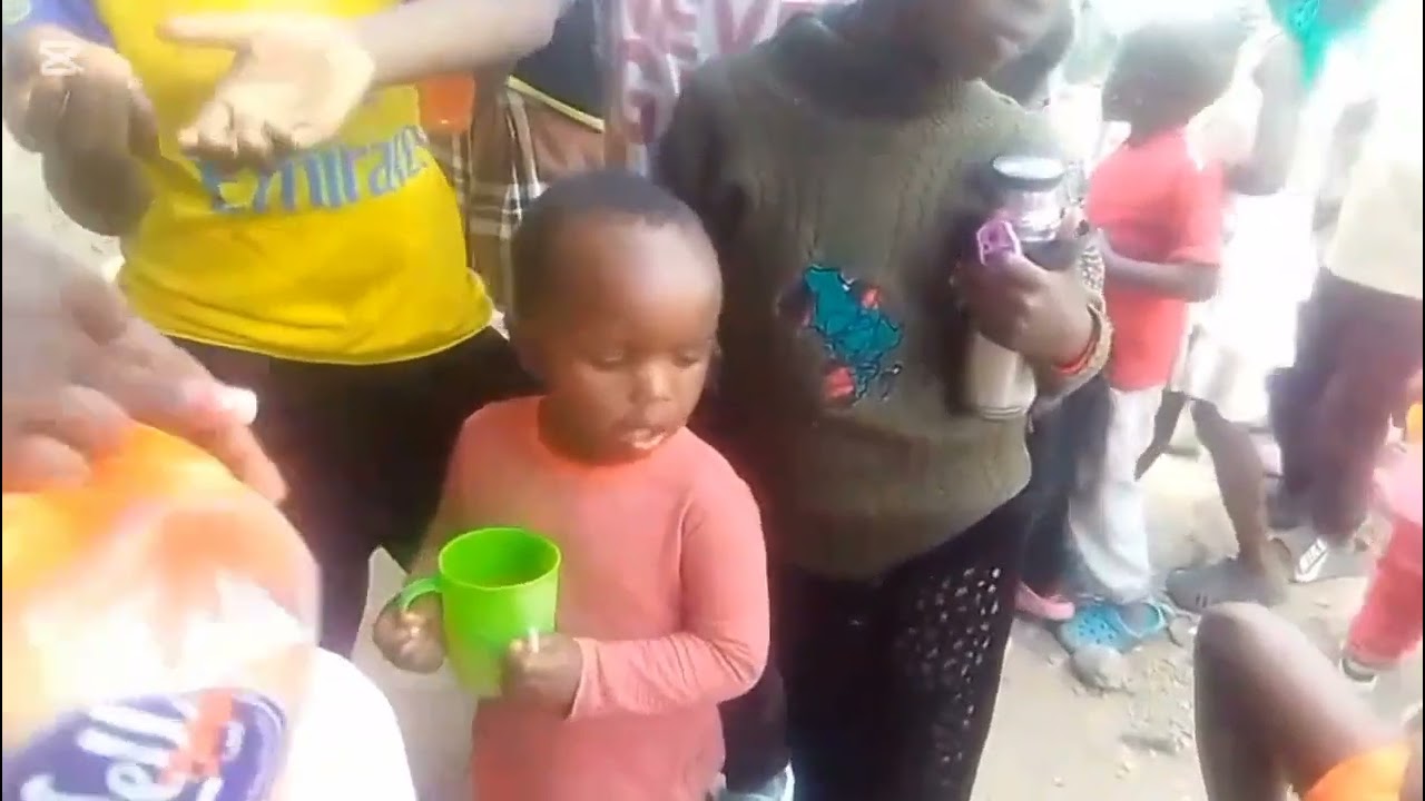 Kids' praise and worship session as they share a meal together 
