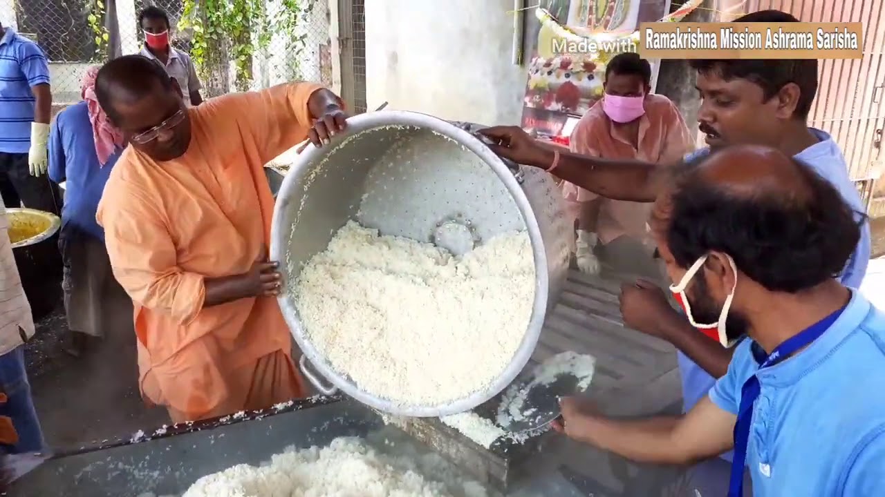 Relief by Ramakrishna Mission Ashrama Sarisha
