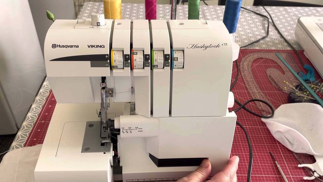 Kako se isključe gornji i donji noževi u overlock mašine husquarna viking s15