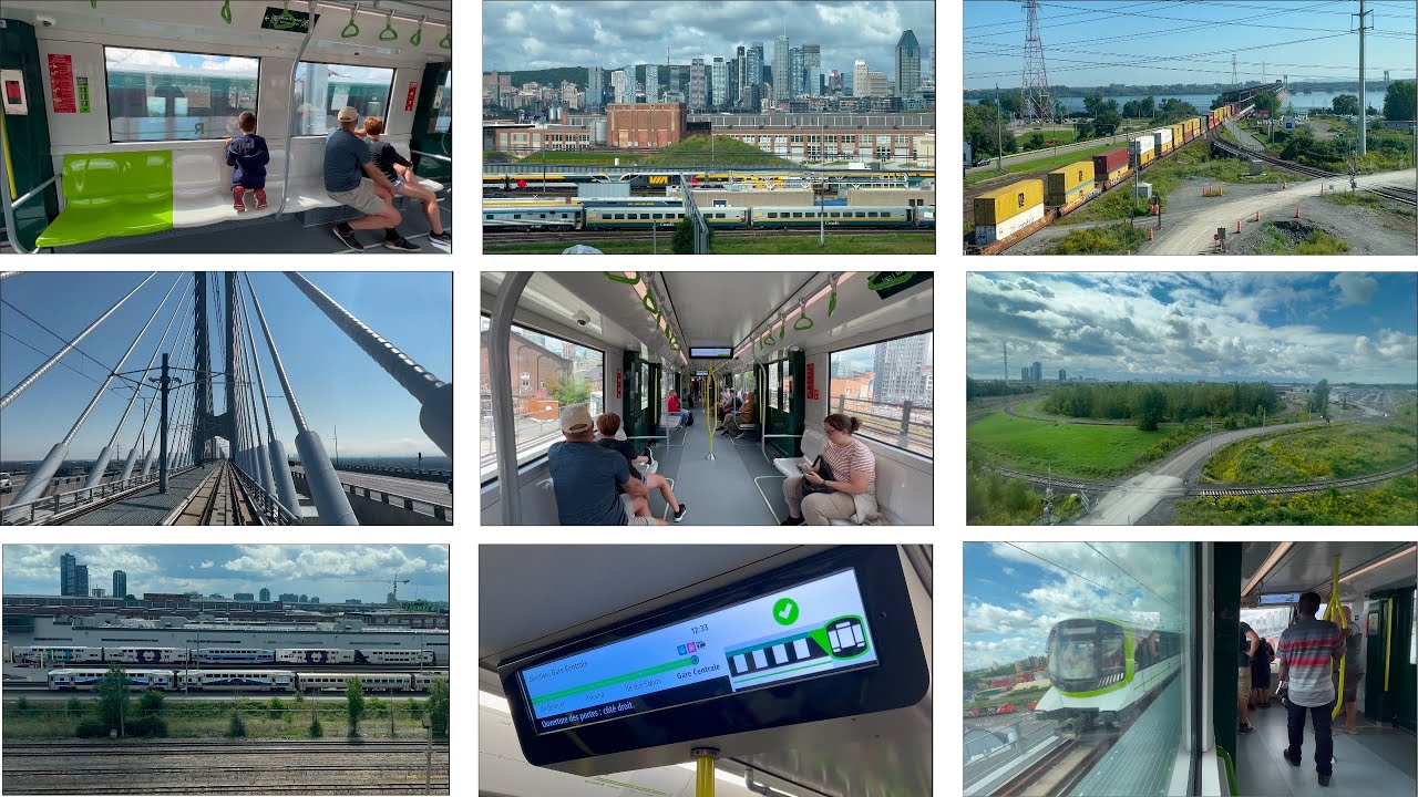 Montreal's Magnificent REM Light Metro Montage (Metropolitan Express Network)