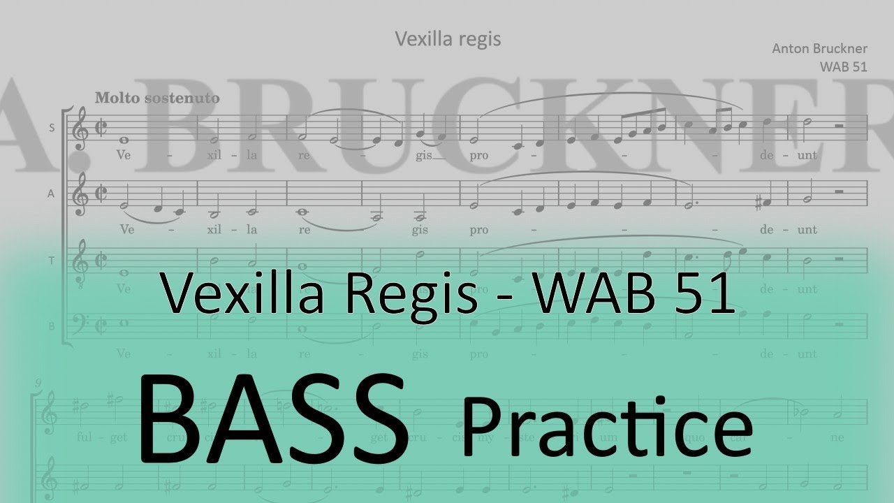 Bruckner WAB 51 (Vexilla regis) - Bass practice