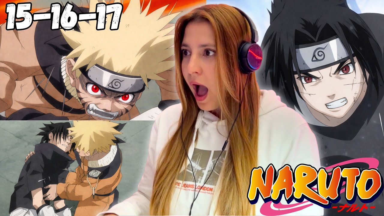 EL PRIMER DESPERTAR DEL ZORRO😱🦊SASUKE A CAÍDO - Reacciono a Naruto, Capitulo 15-16-17