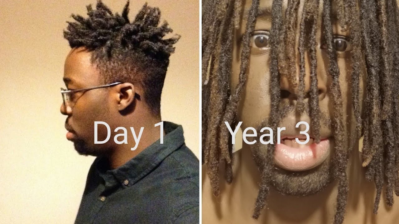 Hightop dreads: 36 month time-lapse | A pic everyday