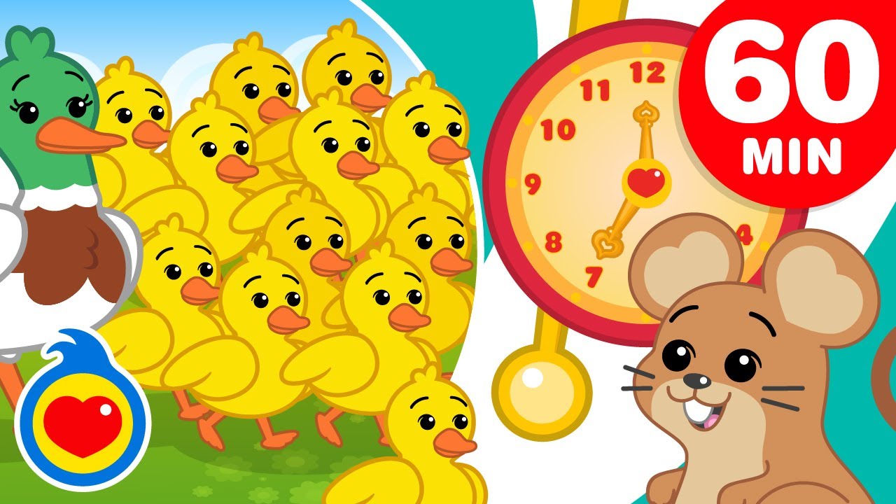 Cincuenta Patitos | Y Más Canciones Infantiles Divertidas (+60 Min) | Plim Plim