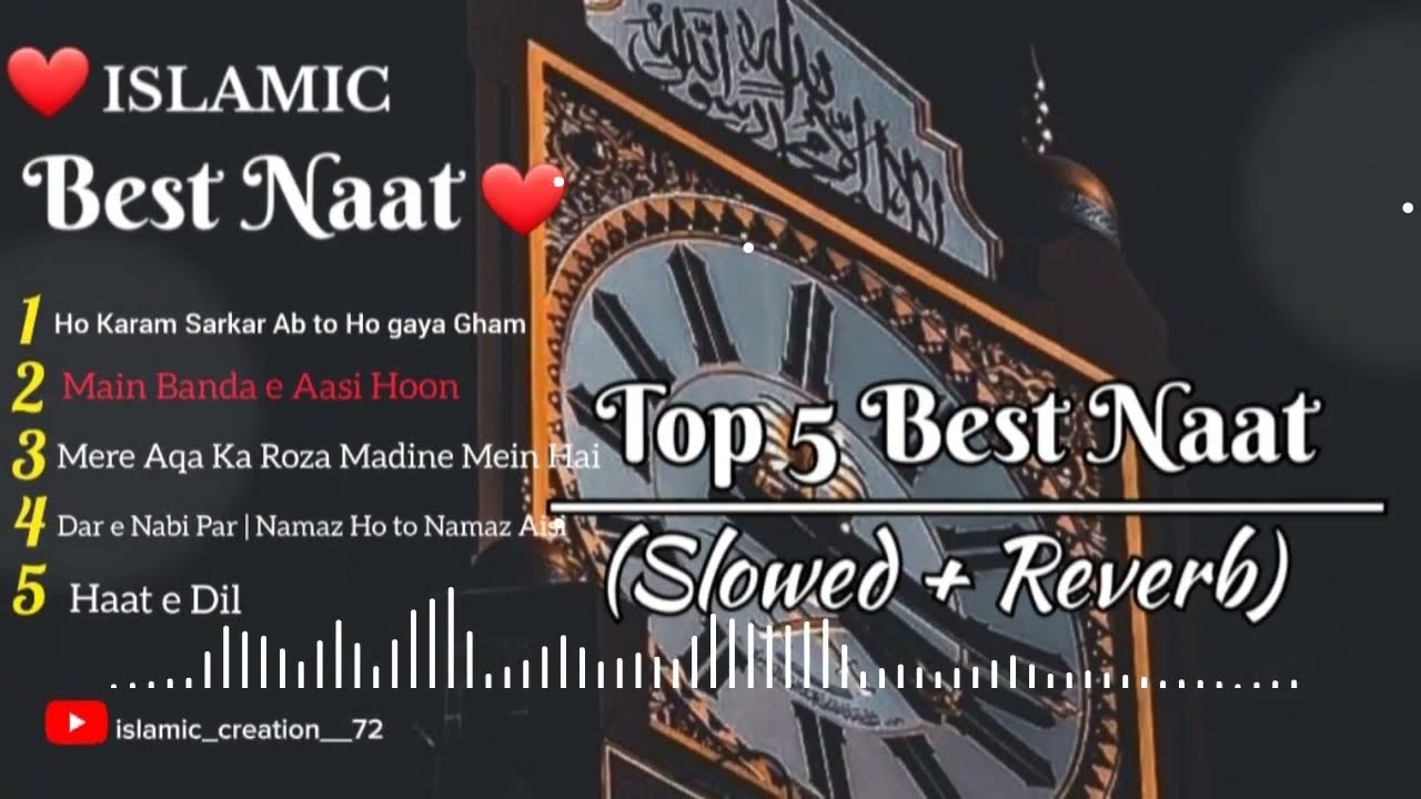 Islamic best naat//Top 5 best naat//Main Banda e Aasi Hoon (Slowed + Reverb// islamic_creation__72