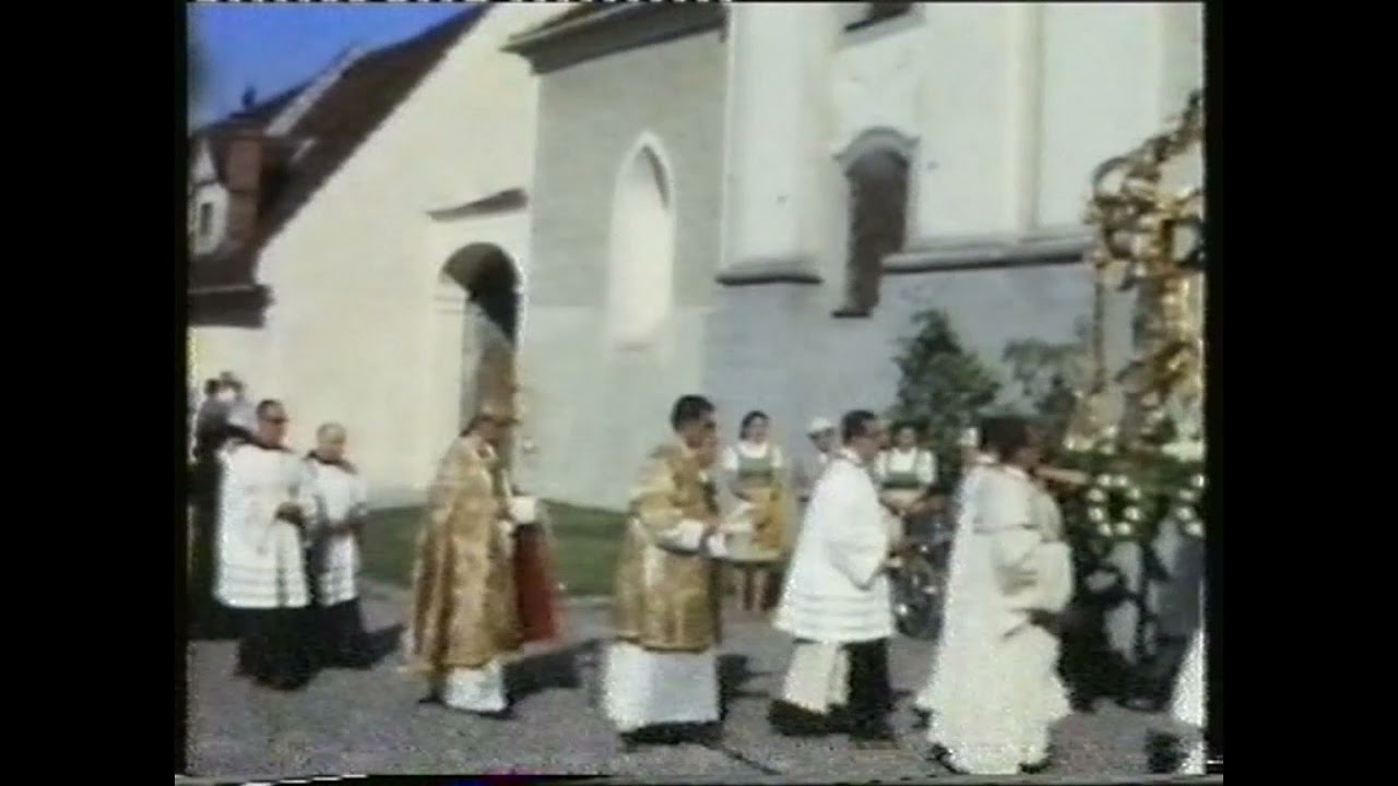 Schutzengelfest in Wilhering mit Abt Gabriel Weinberger um 1970