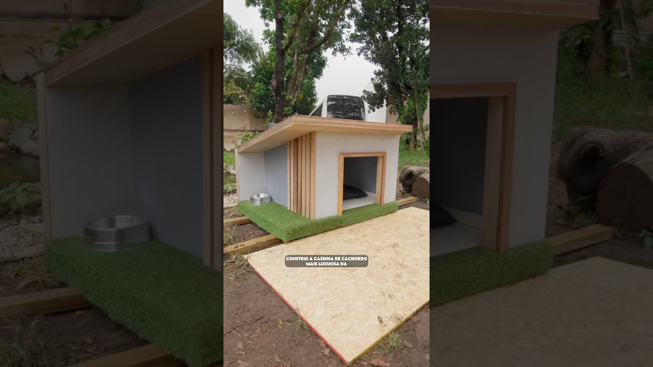 Mans&atilde;o de cachorra em Wood Frame parte 4 #diy