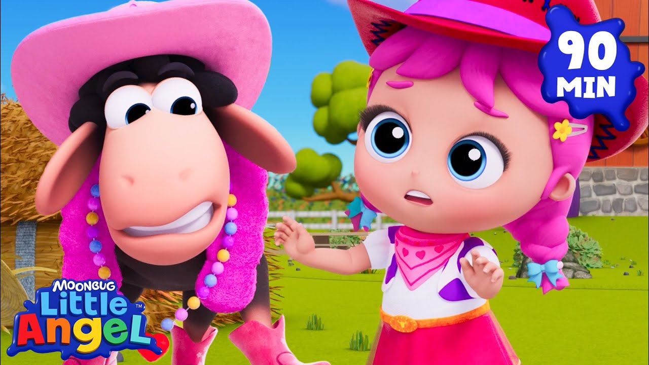 Playing with Baa Baa Black Sheep | Job and Careers | Little Angel Kids Songs & Nursery Rhymes