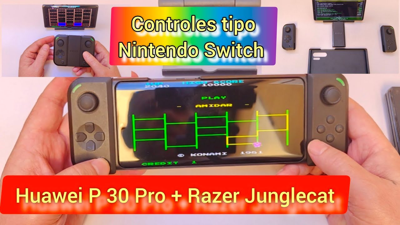 HUAWEI P 30 PRO+RAZER JUNGLECAT-TELEFONO MOVIL+CONSOLA DE VIDEOJUEGOS PORTATIL-TIPO NINTENDO SWITCH🎮
