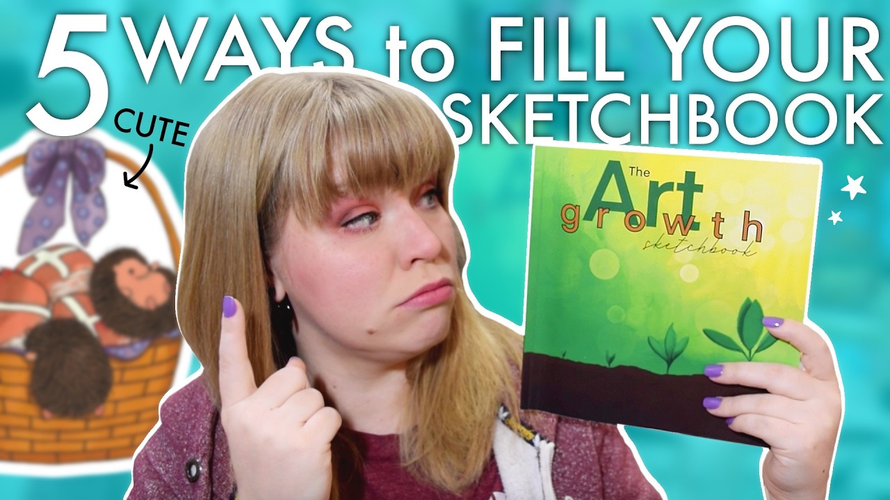 5 ways to FILL The Art Growth SKETCHBOOK | Easter Edition
