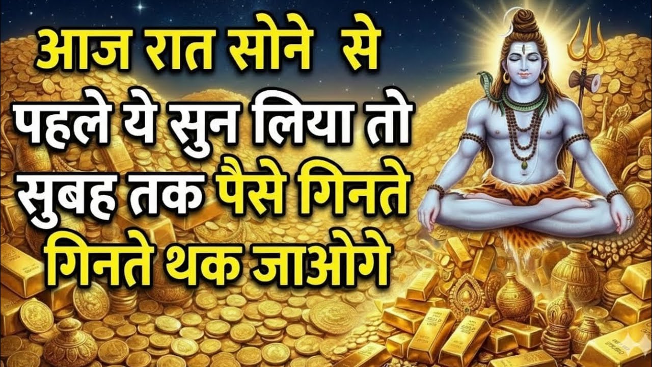 888🕉️ आज रात सोने से पहले यह सुन 💰लिया तो सुबह तक पैसा गिनते गिनते थक।। Mahadev Ji Ka Sandesh 🌈