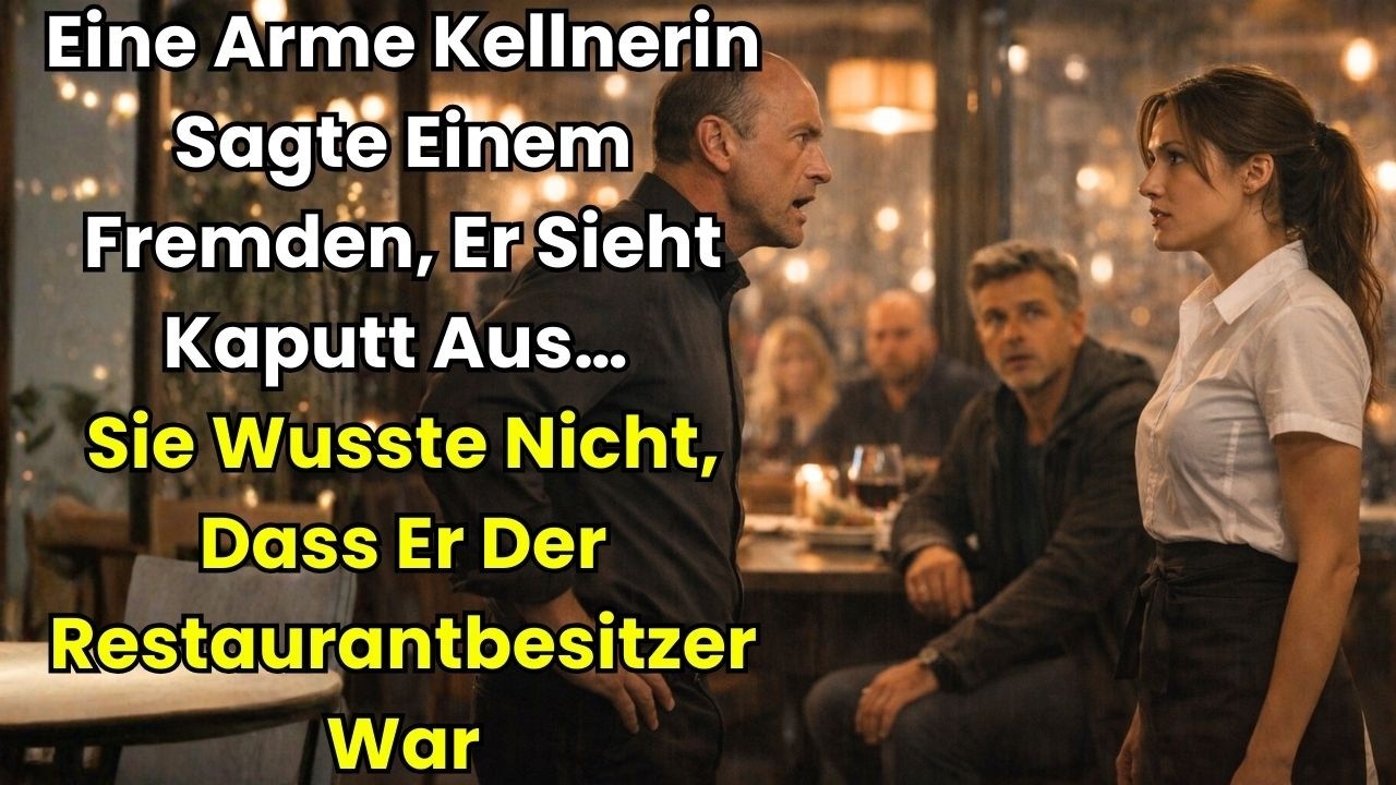 Eine Arme Kellnerin Sagte Einem Fremden, Er Sieht Kaputt Aus… Sie Wusste Nicht, Dass Er Der Rest...
