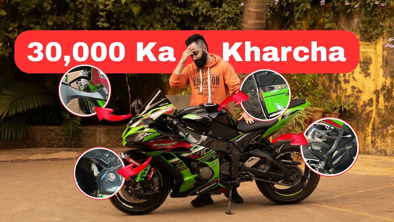 ₹30,000 ZX10R Maintenance Cost 😳 | Kawasaki ZX10R Ownership Cost India 🇮🇳 #zx10r 