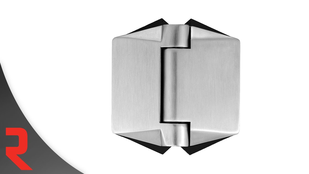 Charni&egrave;re &agrave; fermeture automatique amortie verre &agrave; verre Polaris