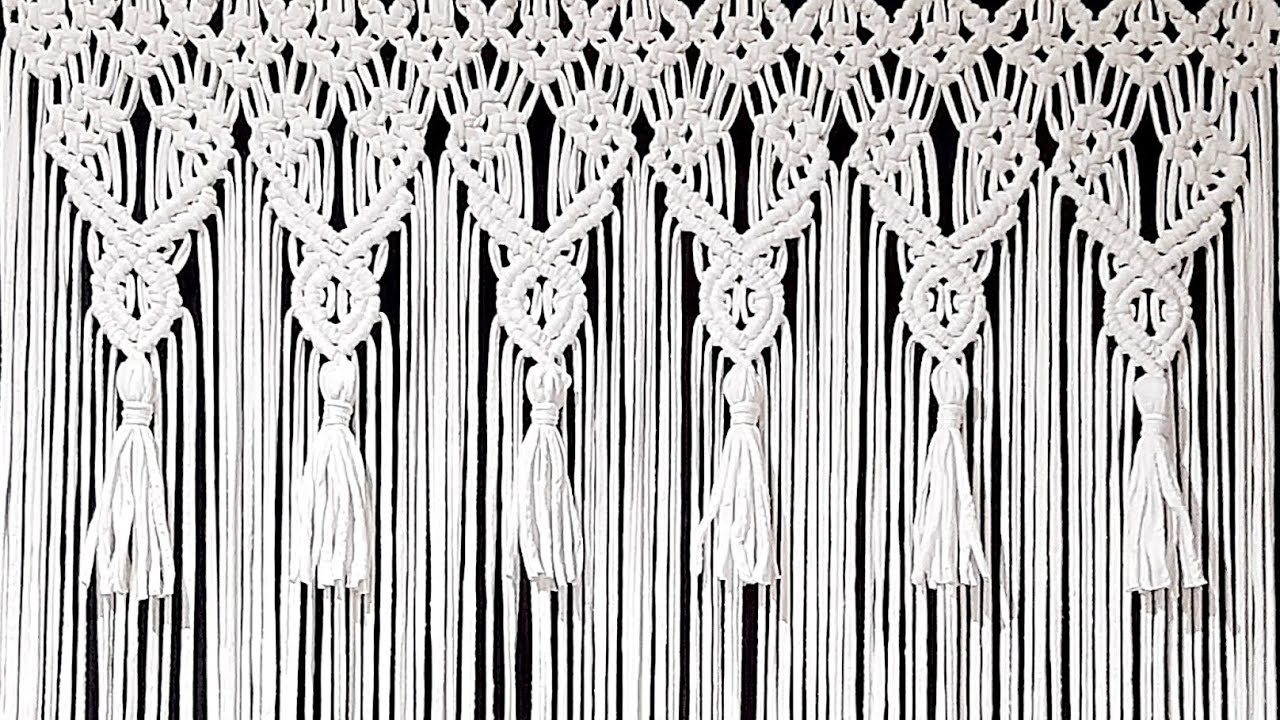 Macrame curtain tutorial  *50/ Cortina en Macramé