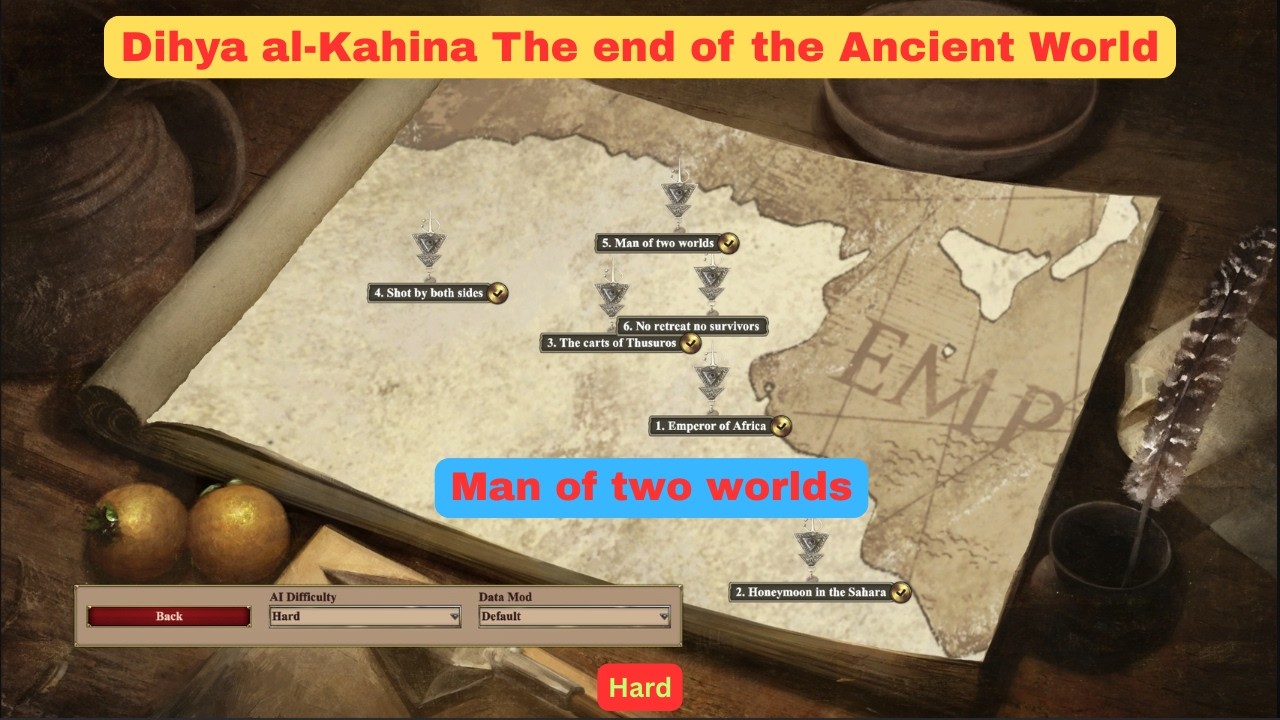 Man of two worlds | Dihya al-Kahina  The end of the Ancient World | AOE 2 DE custom campaigns | HARD