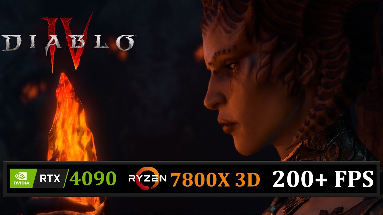 Diablo 4 Max Settings, DLAA, 200+ FPS, RTX 4090, Ryzen 7800X 3D, QD OLED Ultrawide