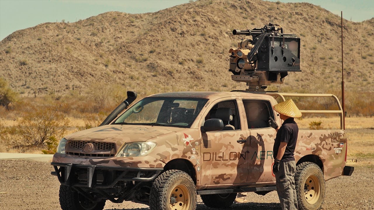 The M134D Minigun mounted on the Kongsberg Protector RS4 Remote Weapon System
