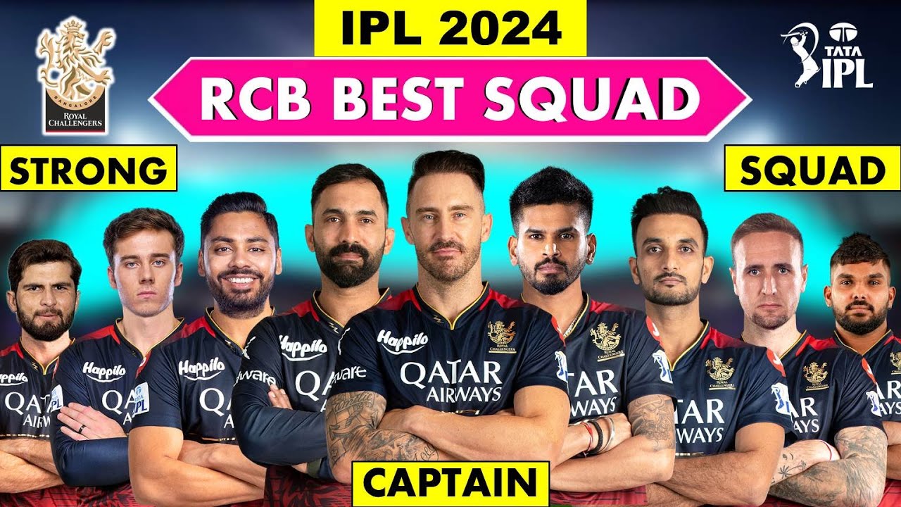 TATA IPL 2024 | Royal Challengers Bangalore Final Squad | RCB Final Players List for IPL 2024