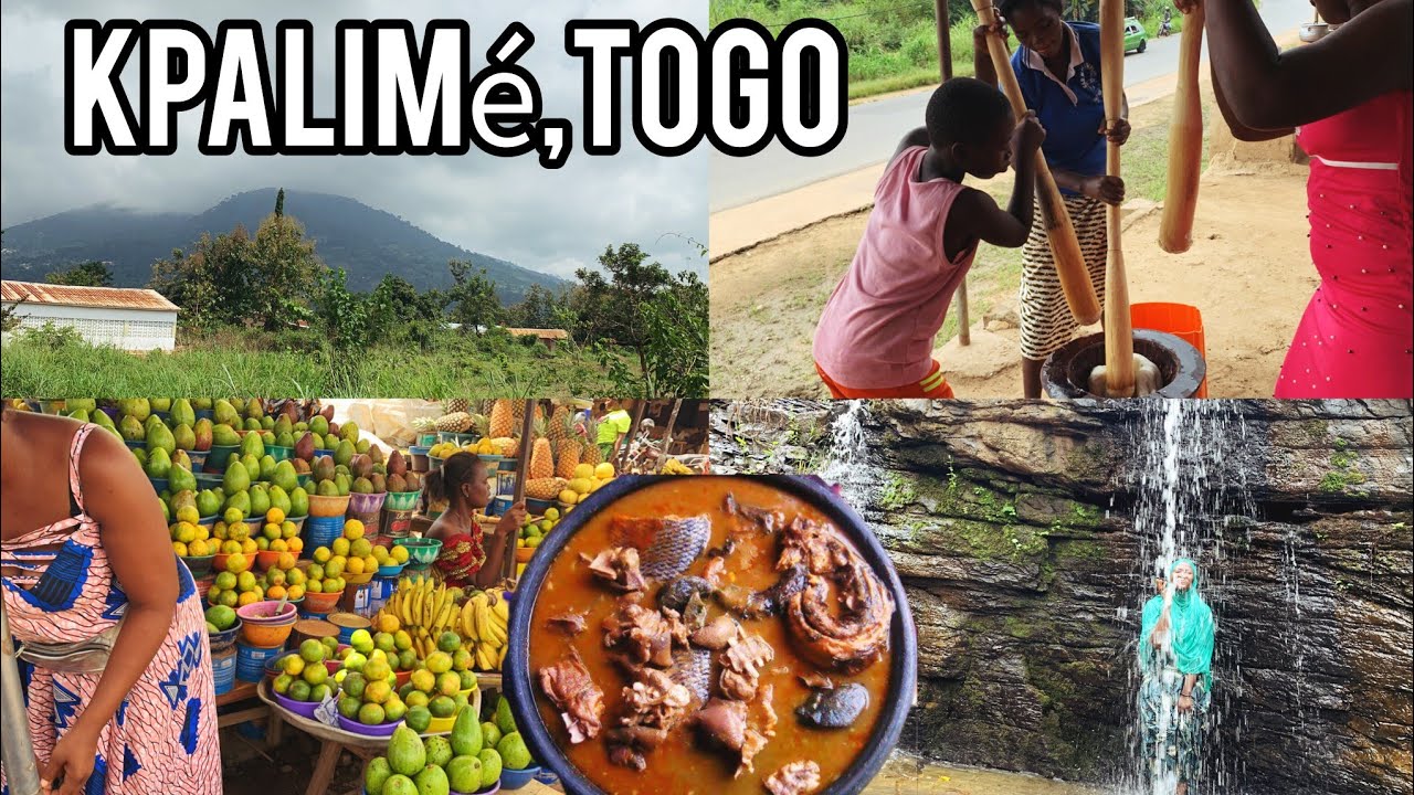 Exploring Kpalimé: Street food yam fufu with smoked goat meat - Waterfalls,  & Culture/West Africa