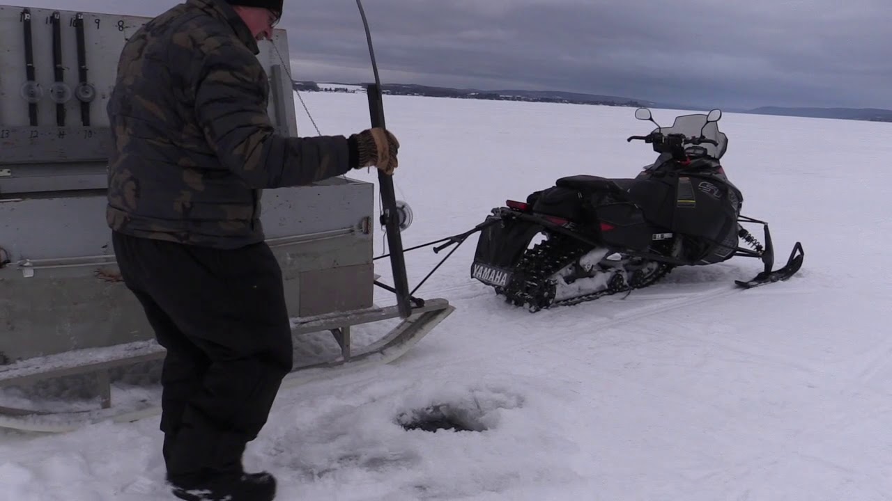 Ice Fishing   Long Lake 2020