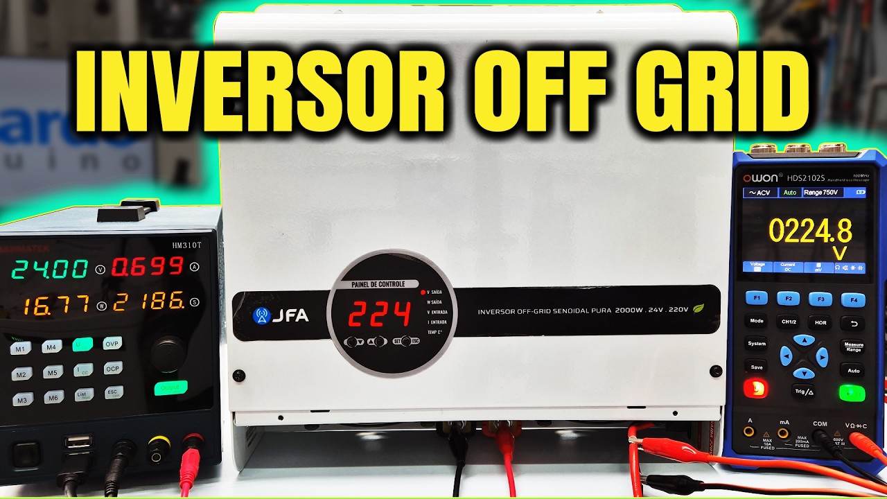 IDEAL para Solar OffGrid: Inversor 2000W 4000W Pico JFA 24V | Eduardo Aquino Energia Solar