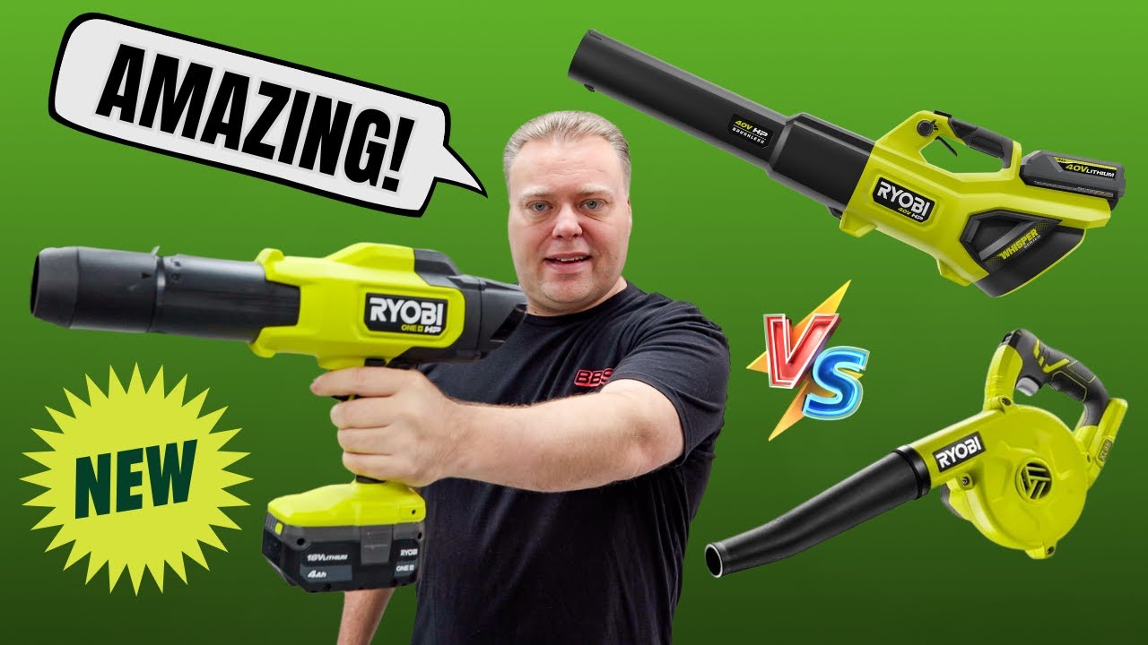 Ручной воздуходув Ryobi 18 В — это просто потрясающе! | Сравнение воздуходувок Ryobi