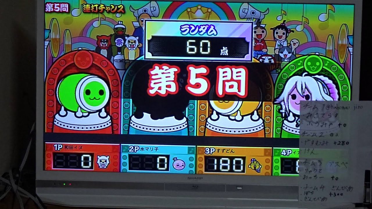 【茨城ドンだーお泊まり記念】イントロドン大会(チーム戦)part2